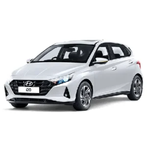 hyundai-i20 blanche Model 2025 Location de Voiture à Agadir